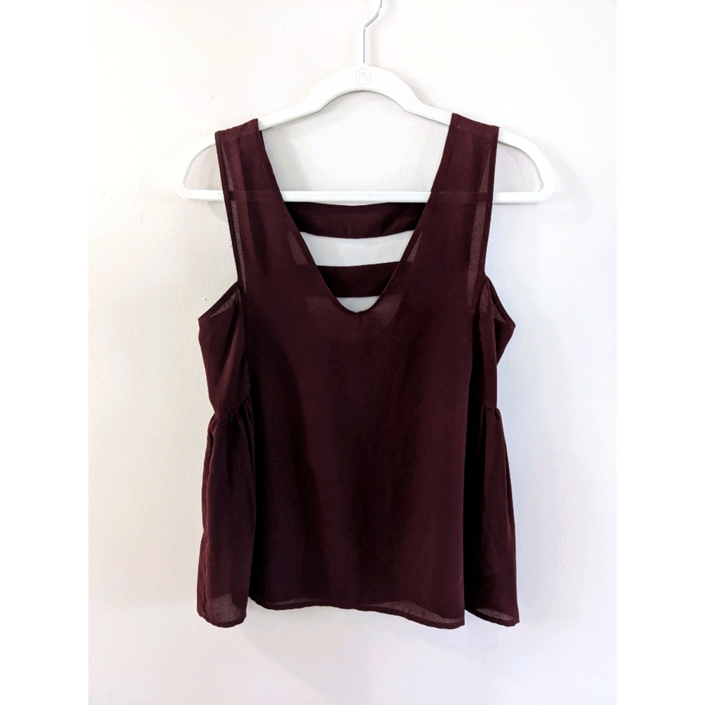 Zara Burgundy Blouse, XS